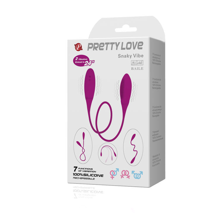 PRETTY LOVE - Snaky Deluxe Dobbel vibrator