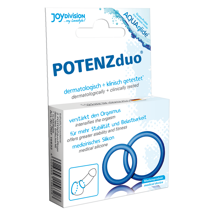 JOYDIVISION POTENZDUO - Penisringsett Blå