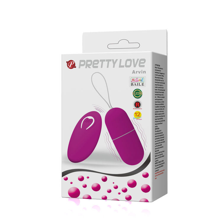 PRETTY LOVE - Arvin Vibrerende Egg med Fjernkontroll