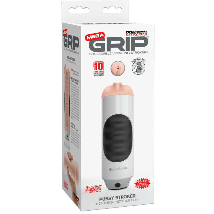EXTREME TOYZ - Pipedream Mega Grip Vibrerende Vagina-masturbator