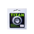 BAILE - Titan Penisring i Silikon Sort/Grønn 2 cm