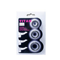BAILE - Titan Penisringsett i silikon Sort 3 stk
