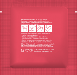 CONFORTEX - Strawberry Kondomer med Smak 144 stk