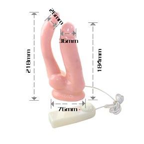 BAILE - Realistisk Vibrator for Dobbel Penetrering