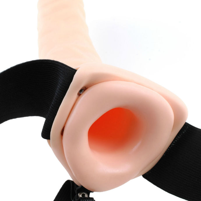 FETISH FANTASY SERIES - Hul Strap-on Brun 19 cm