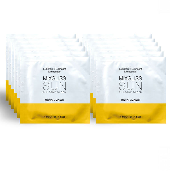 MIXGLISS - Silikonbasert glidemiddel Monoi Engangsdoser 12 x 4 ml
