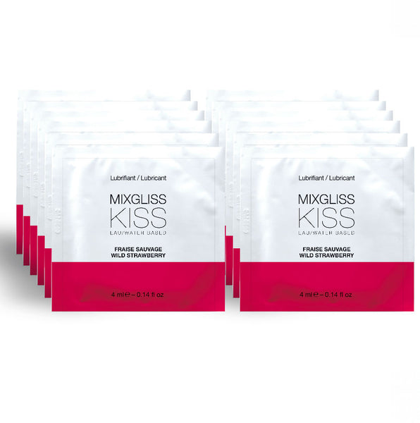 MIXGLISS - Glidemiddel med Smak Jordbær 4 ml