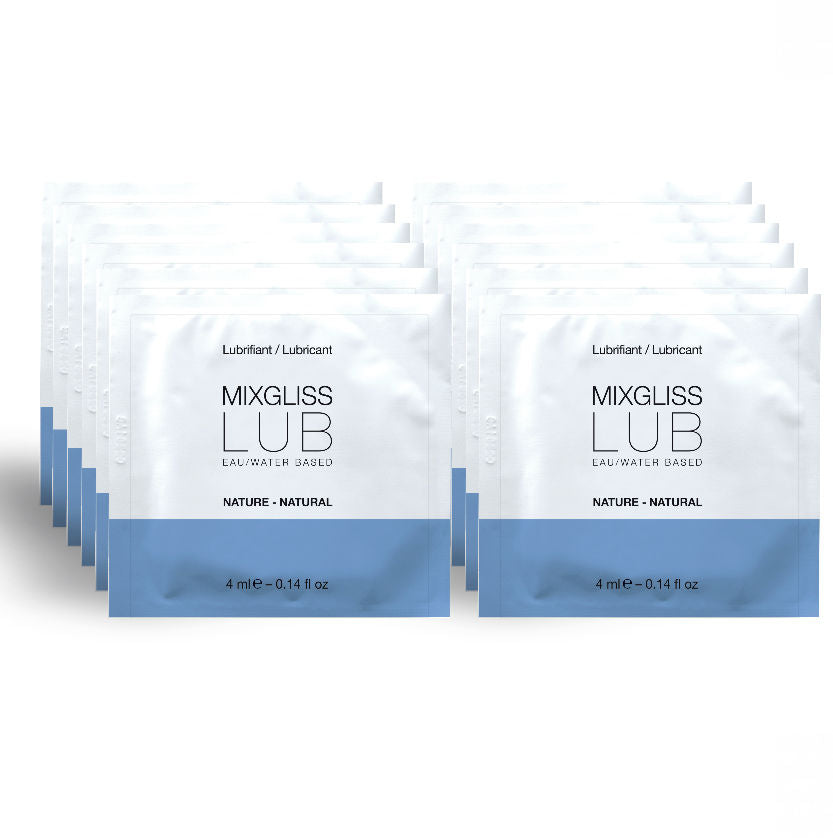 MIXGLISS - Natural Vannbasert glidemiddel Engangsdoser 12 x 4 ml