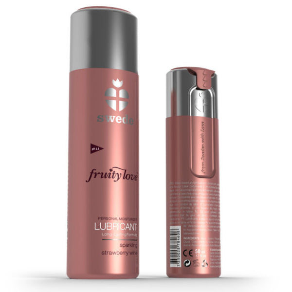 SWEDE - Fruity Love Vannbasert glidemiddel Musserende Jordbærvin 50 ml