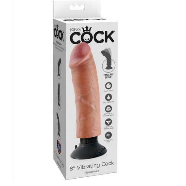 KING COCK - Vibrerende Dildo 20,3 cm
