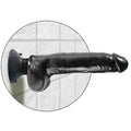 KING COCK - Vibrerende dildo med pung 23 cm Sort