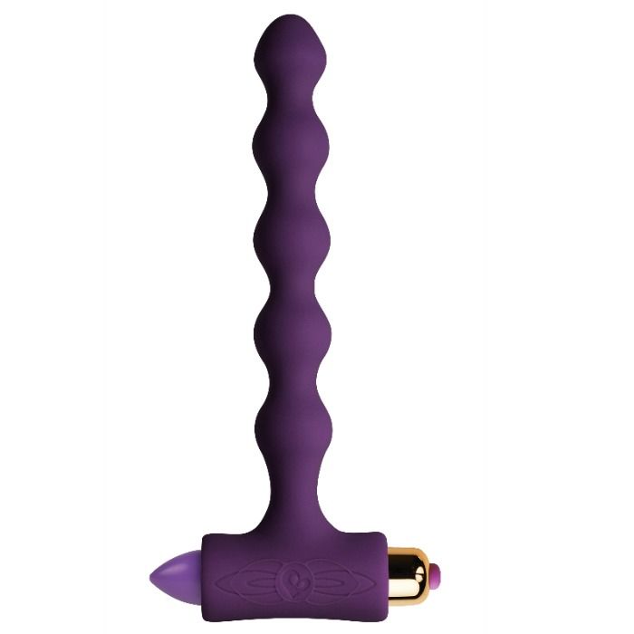 ROCKS-OFF - Petite Sensations Pearls Vibrerende Analplugg med Kuler