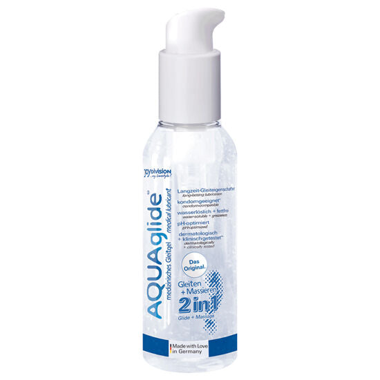 JOYDIVISION - Aquaglide Massage 2-i-1 Vannbasert glidemiddel 125 ml