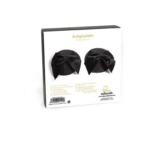 BIJOUX INDISCRETS - Burlesque Nipple Covers med sløyfe