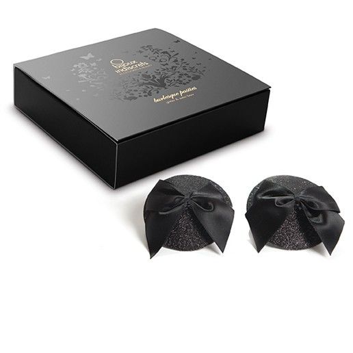 BIJOUX INDISCRETS - Burlesque Nipple Covers med sløyfe