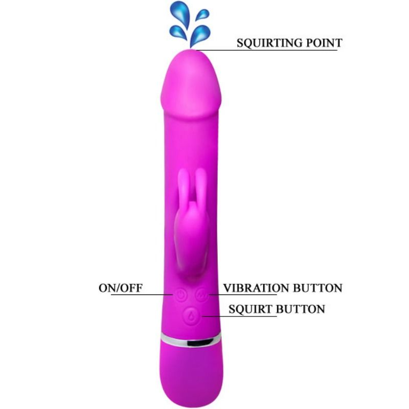 PRETTY LOVE - Henry Rabbitvibrator med squirt-funksjon