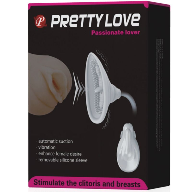 PRETTY LOVE - Passionate Lover Klitoris- & Brystvortesuger med Fjernkontroll