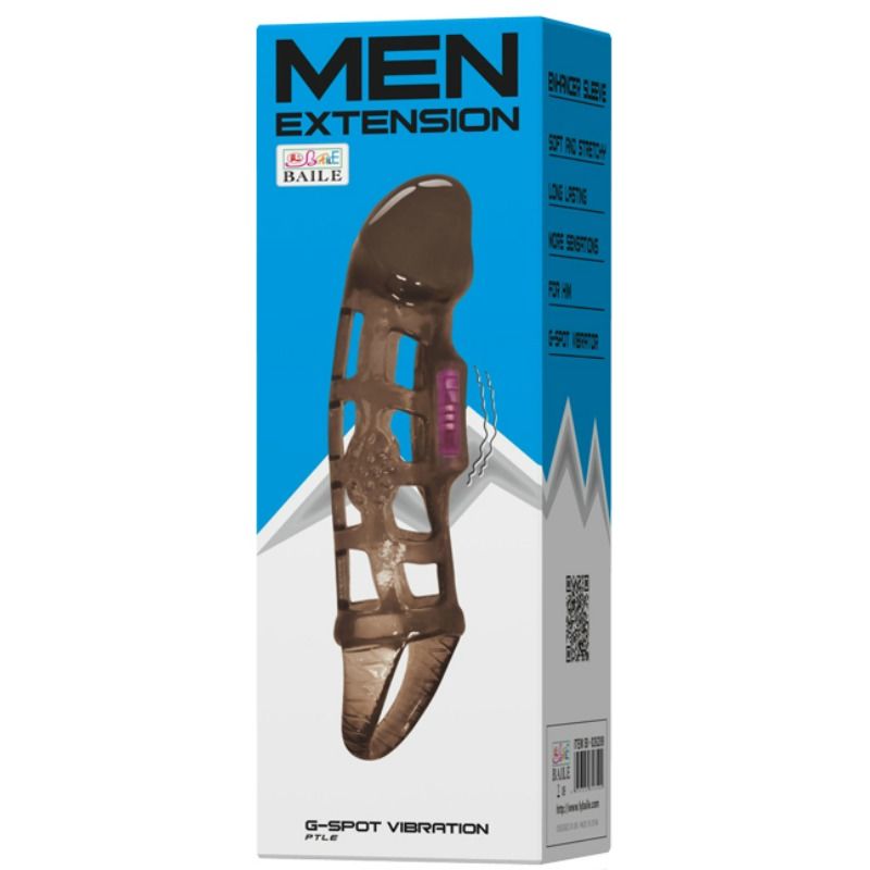 BAILE - Vibrerende penishylse med pungstropp 13,5 cm