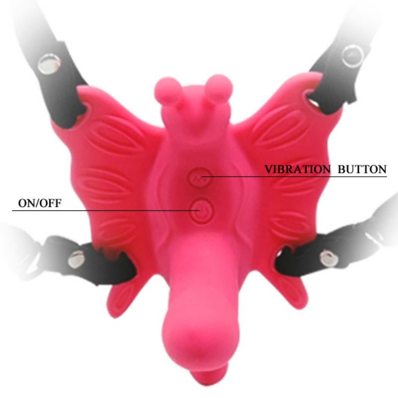 BAILE - Vibrerende Butterfly med sele og mini-dildo