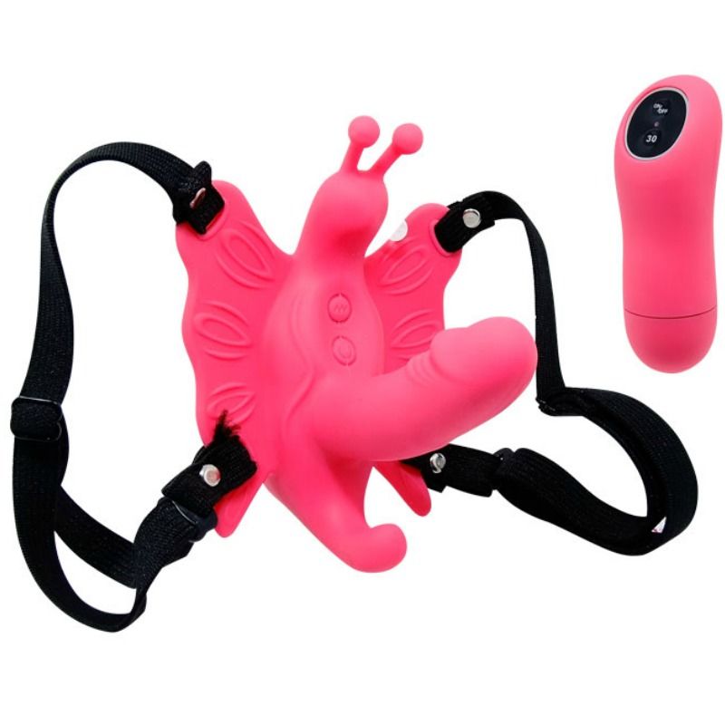 BAILE - Ultra Passionate Butterfly-sele med Fjernkontroll 30 Moduser