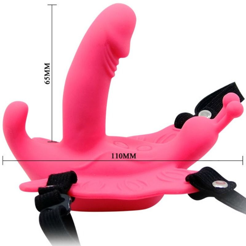 BAILE - Ultra Passionate Butterfly-sele med Fjernkontroll 30 Moduser
