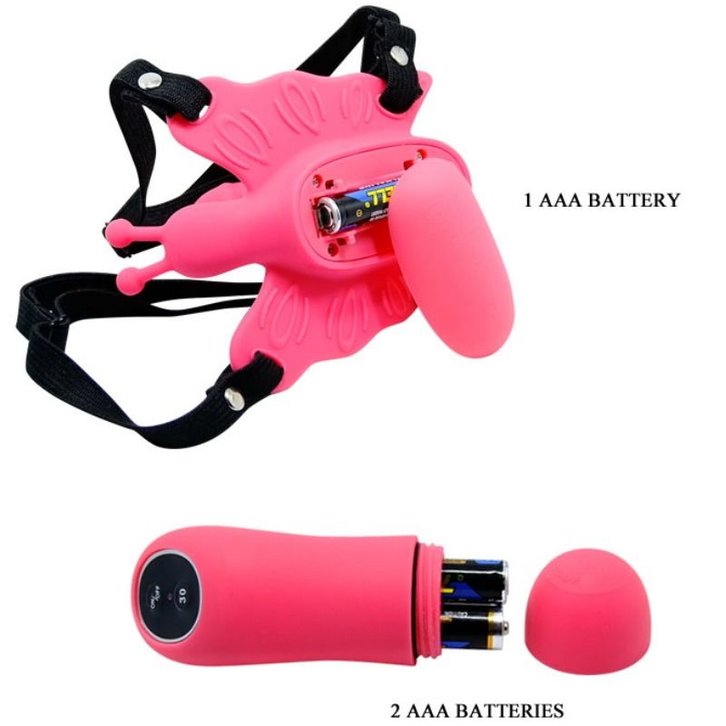BAILE - Ultra Passionate Butterfly-sele med Fjernkontroll 30 Moduser