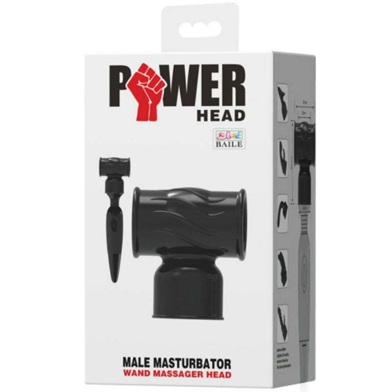 BAILE - Power Head Utskiftbart Massasjehode for Menn