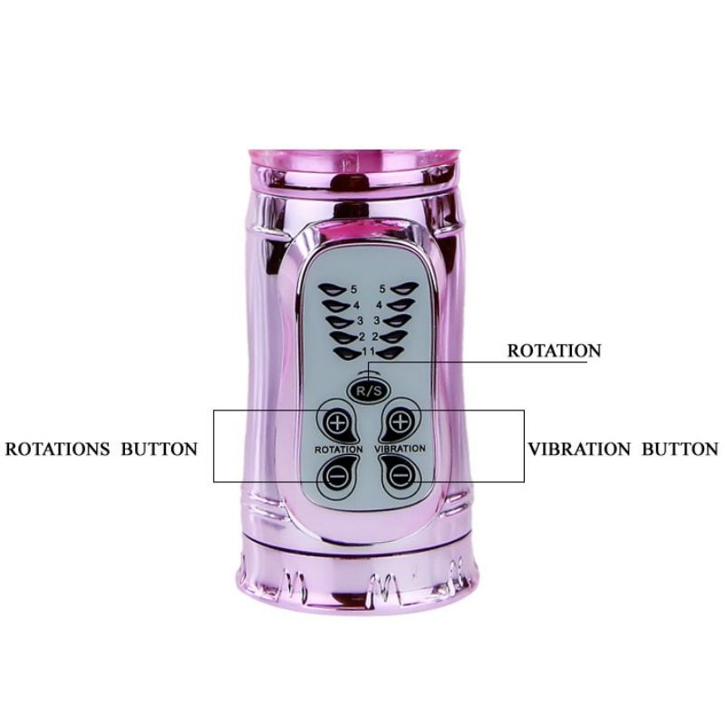 BAILE - Oppladbar Rabbitvibrator med Rotasjon og Pulsering