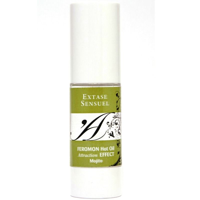EXTASE SENSUAL - Varmende massasjeolje med feromoner Mojito 30 ml