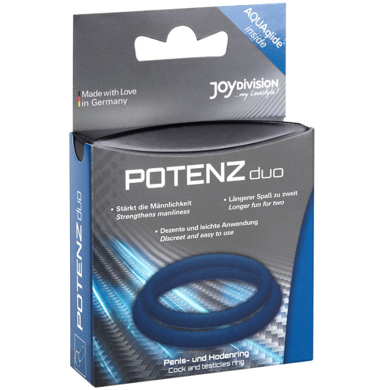 JOYDIVISION POTENZDUO - Penisringsett Blå