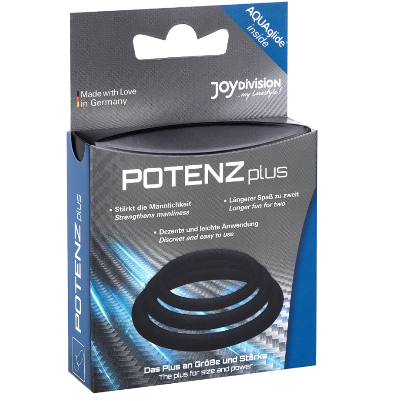 JOYDIVISION - Potenzduo Plus Penisringsett i silikon 3 stk