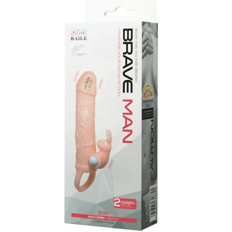 BAILE - Brave Man Penisforlenger Hudfarge 16,5 cm