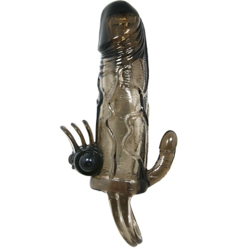 BAILE - Brave Man Stimulation Penisforlenger Sort 16,5 cm