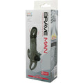 BAILE - Brave Man Stimulation Penisforlenger Sort 16,5 cm
