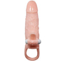 BAILE - Brave Man Penishylse med klitoris- og analstimulering Hud 16,5 cm