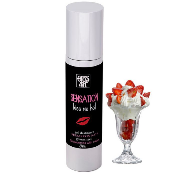 EROS-ART - Sensattion Varmende glidemiddel Jordbær med krem 50 ml