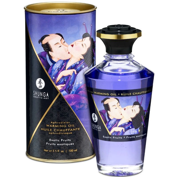 SHUNGA - Varmende massasjeolje Eksotiske frukter 100 ml
