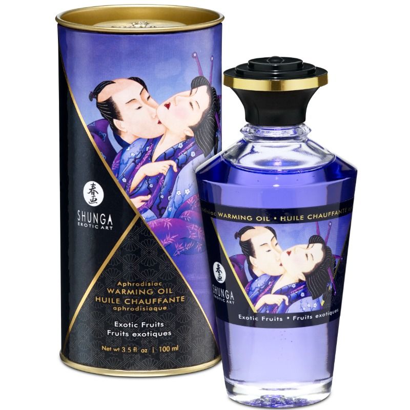 SHUNGA - Varmende massasjeolje Eksotiske frukter 100 ml