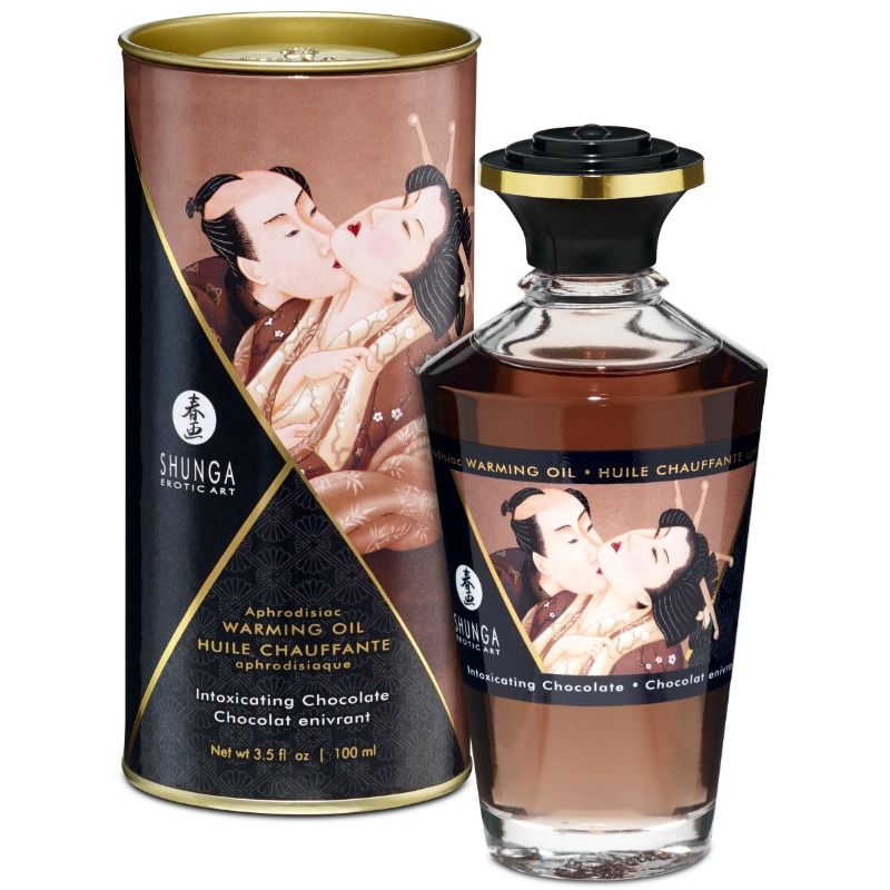 SHUNGA - Varmende massasjeolje Intens sjokolade 100 ml