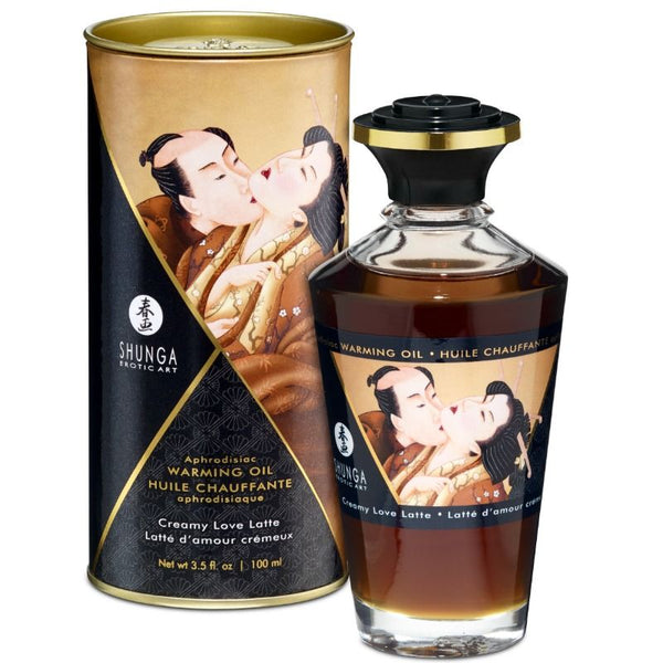SHUNGA - Varmende massasjeolje Kaffe 100 ml