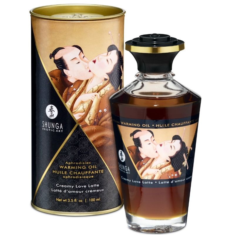 SHUNGA - Varmende massasjeolje Kaffe 100 ml