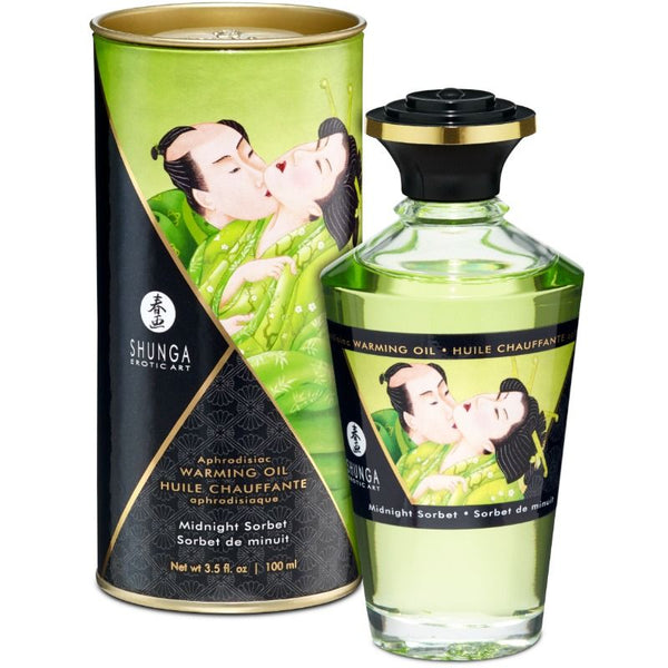 SHUNGA - Varmende massasjeolje Midnight Sorbet 100 ml