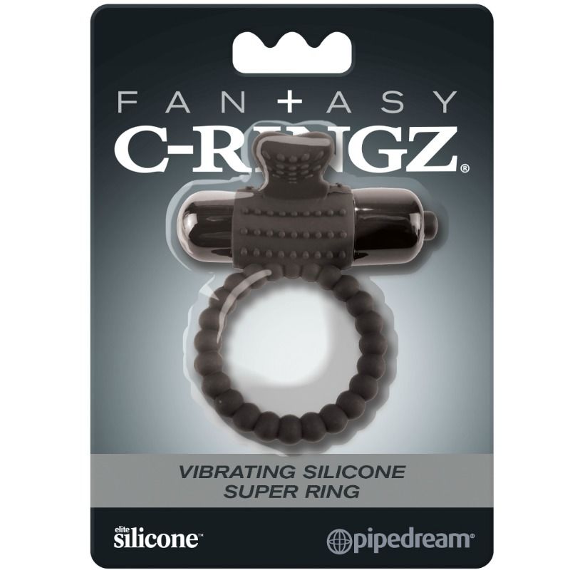 FANTASY C-RINGZ - Vibrerende Penisring Sort