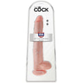 KING COCK - Realistisk Dildo med Baller Hud 35,6 cm