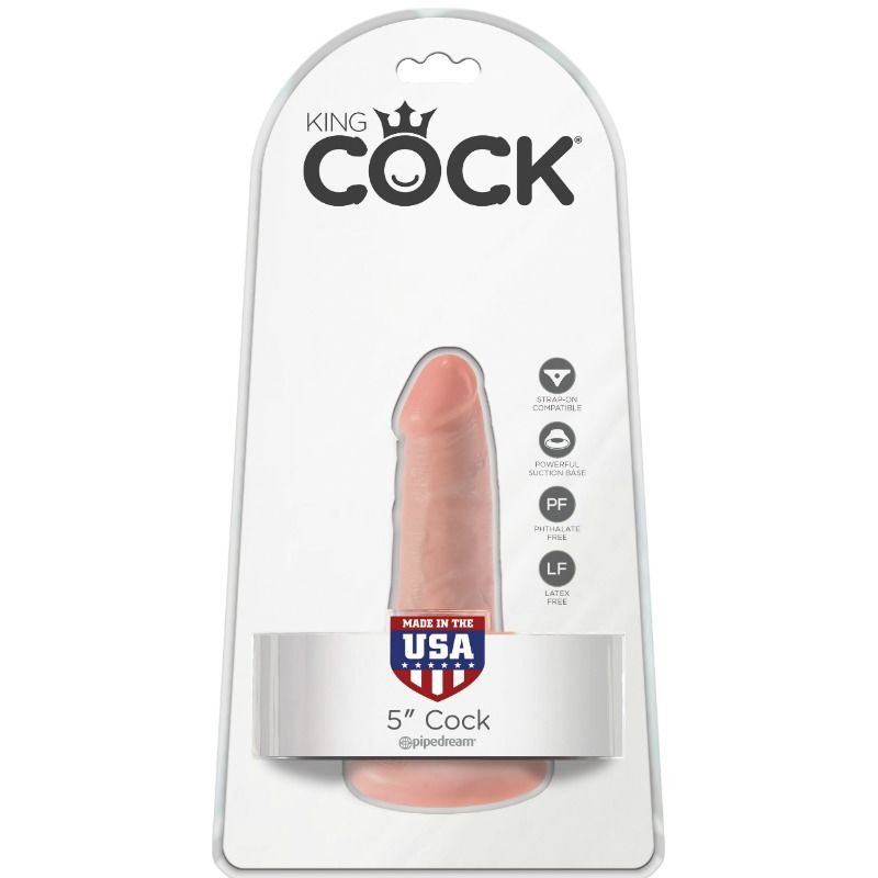 KING COCK - Realistisk Dildo med Baller Hud 14 cm