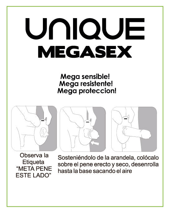 UNIQ - Megasex Latex Free Lateksfrie Kondomer 3 stk