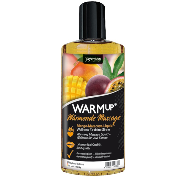 JOYDIVISION AQUAGLIDE - Warmup massasjeolje Mango og Maracuya 150 ml
