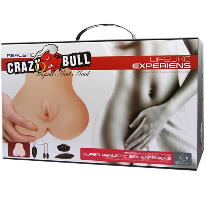 CRAZY BULL - Realistisk Vagina- & Anus-masturbator