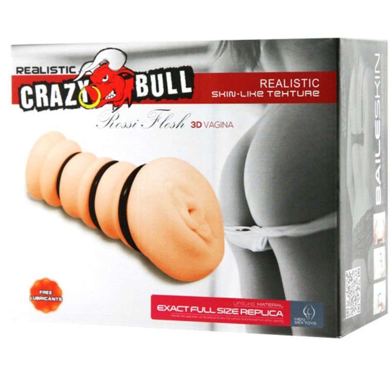 CRAZY BULL - Vagina-masturbator med Ringer