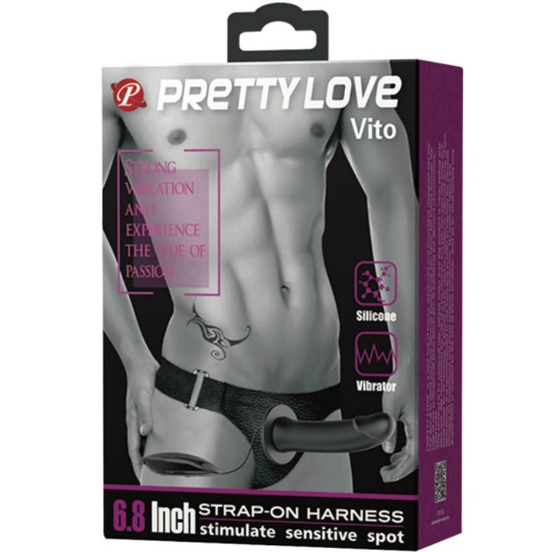 PRETTY LOVE - Vito On Dildo Hul Strap-on 17,3 cm